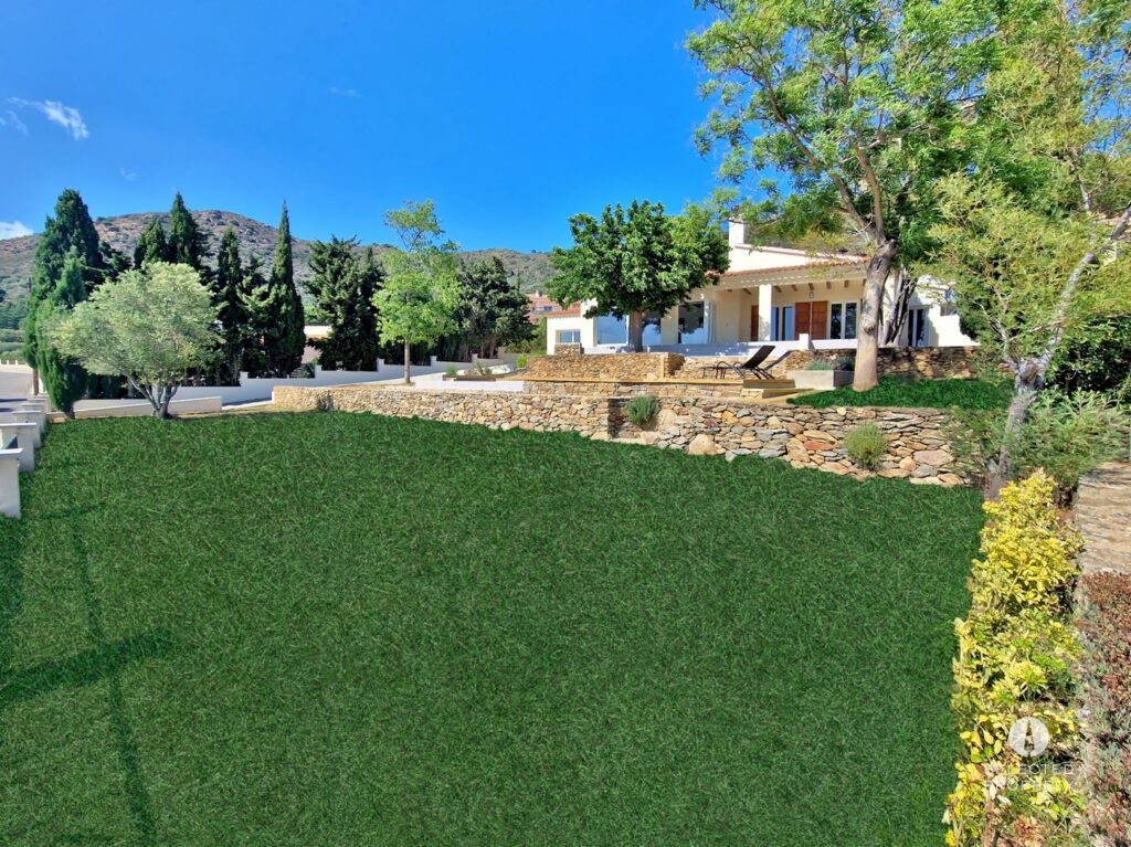 Villa exceptionnelle avec vue mer, piscine à débordement et oliveraie — entièrement rénovée, à 5 minutes des plages – Pau – villa – Foto 8