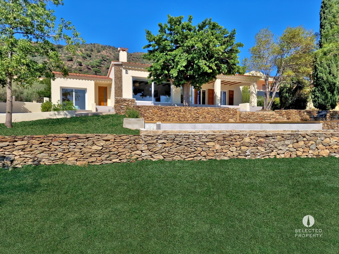 Vil·la renovada amb vistes al mar, piscina desbordant i oliveres, a 5 minuts de la platja – Pau – Vil·la – Foto 36